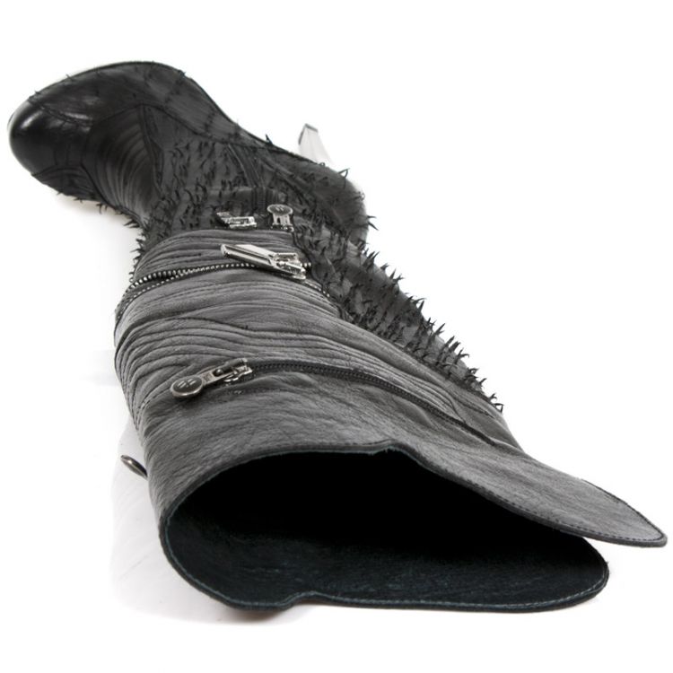  M.ROCK225-C5 NOMADA NEGRO NAPA RASGADA NEG ROCK ACERO LISO New Rock M.ROCK225-C5  8