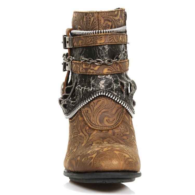  M.TX002-C12 VINTAGE FLOWER ALASKA AVIADOR CRACK BRONCE TEXAS New Rock M.TX002-C12  4
