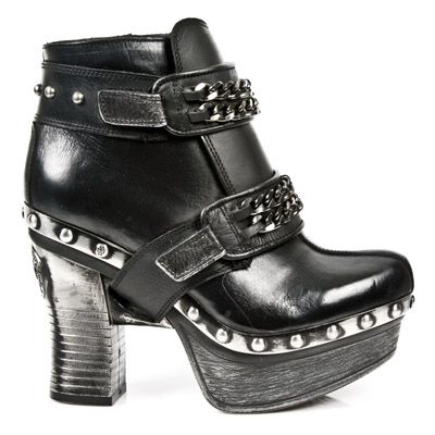  M.Z007-R2 ITALI NOMADA NEGRO BOX PLANE PL ZUECO NEGRO PIEDRA New Rock M.Z007-R2  1