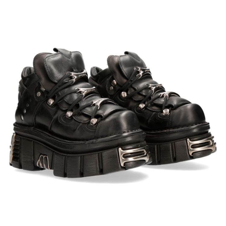  NOMADA NEGRO, TOWER NEGRO LATERAL E14 ACERO New Rock M.106-S112  1