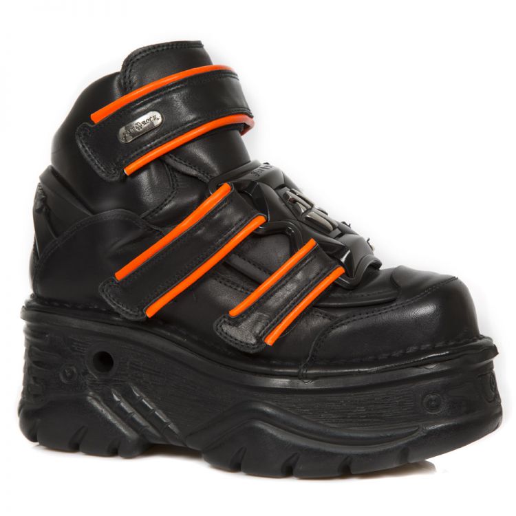  CRUST NEGRO, RIBETE FLUOR NARANJA, TURBO NEGRO New Rock M.1078-S2  1
