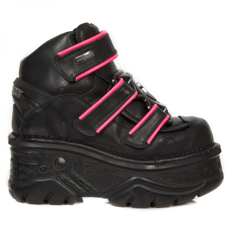  CRUST NEGRO, RIBETE FLUOR FUCSIA, TURBO NEGRO New Rock M.1078-S3  3