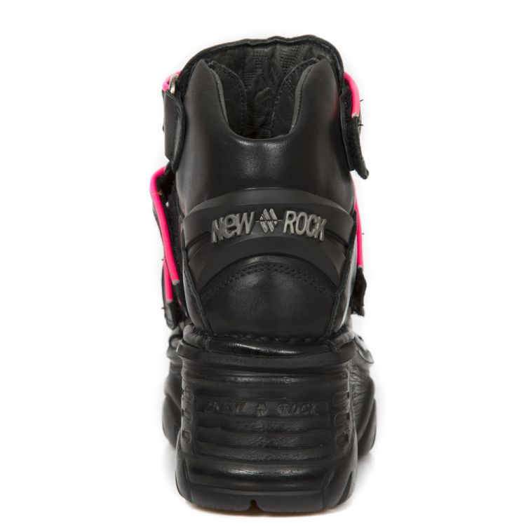 CRUST NEGRO, RIBETE FLUOR FUCSIA, TURBO NEGRO New Rock M.1078-S3  6