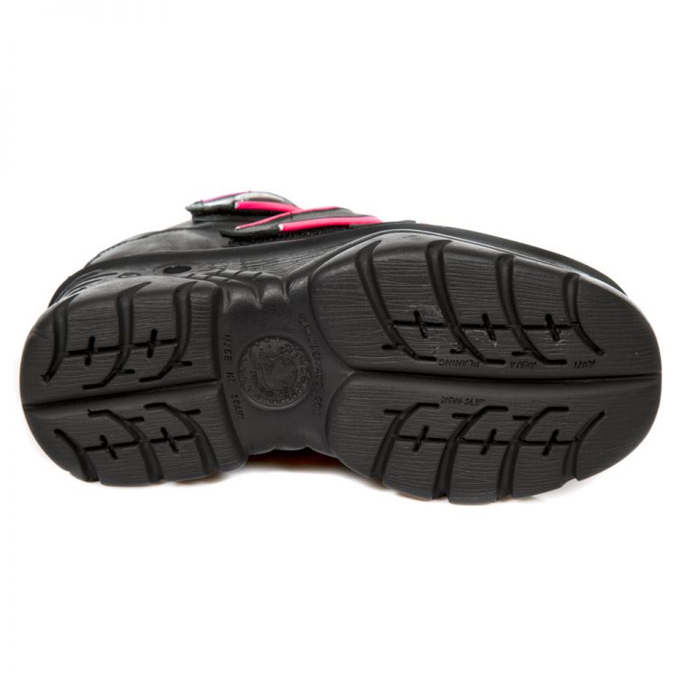  CRUST NEGRO, RIBETE FLUOR FUCSIA, TURBO NEGRO New Rock M.1078-S3  7