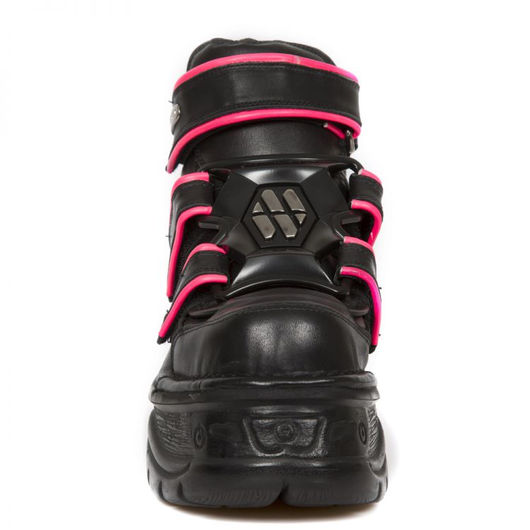  CRUST NEGRO, RIBETE FLUOR FUCSIA, TURBO NEGRO New Rock M.1078-S3  4