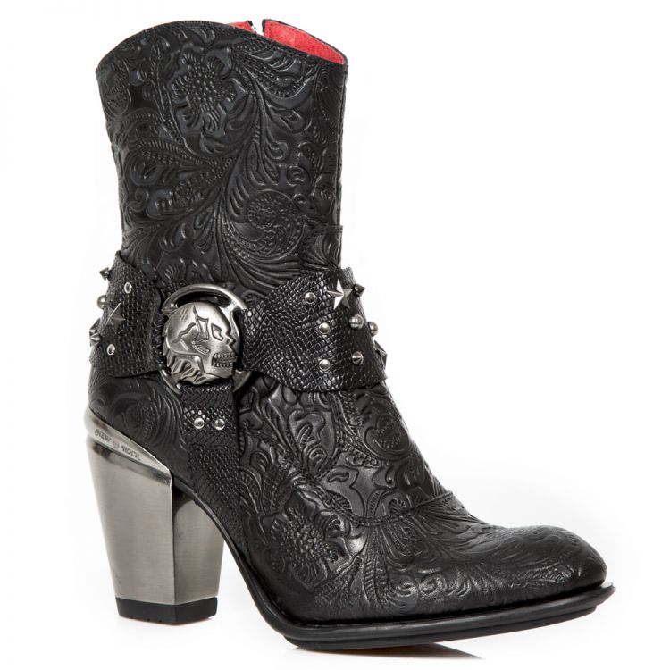  VINTAGE FLOWER NEGRO, PITONE NEGRO, TEXAS NEGRO TACON New Rock 7988-C14  2