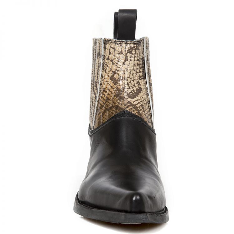  ITALI NEGRO, SNAKE CUERO, WEST NEGRO-ACERO TACON DALLAS ACERO New Rock M.7997-C1  3