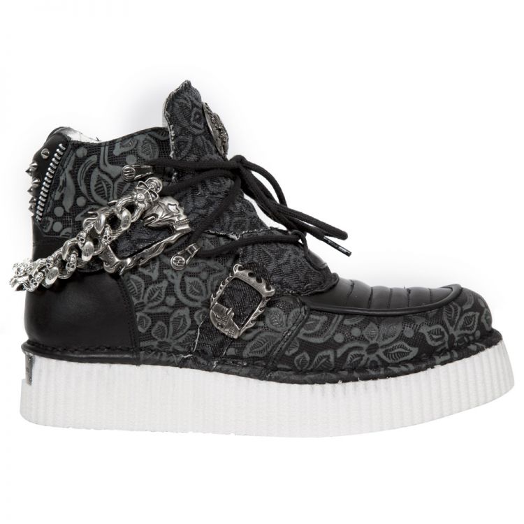 Кеды FLORAL NEGRO, CRUST NEGRO, FLORAL DENIM NEGRO, N New Rock M.CRP050-S1 Изображение 1