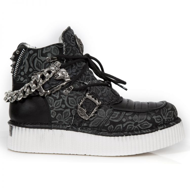 Кеды FLORAL NEGRO, CRUST NEGRO, FLORAL DENIM NEGRO, N New Rock M.CRP050-S1 Изображение 2