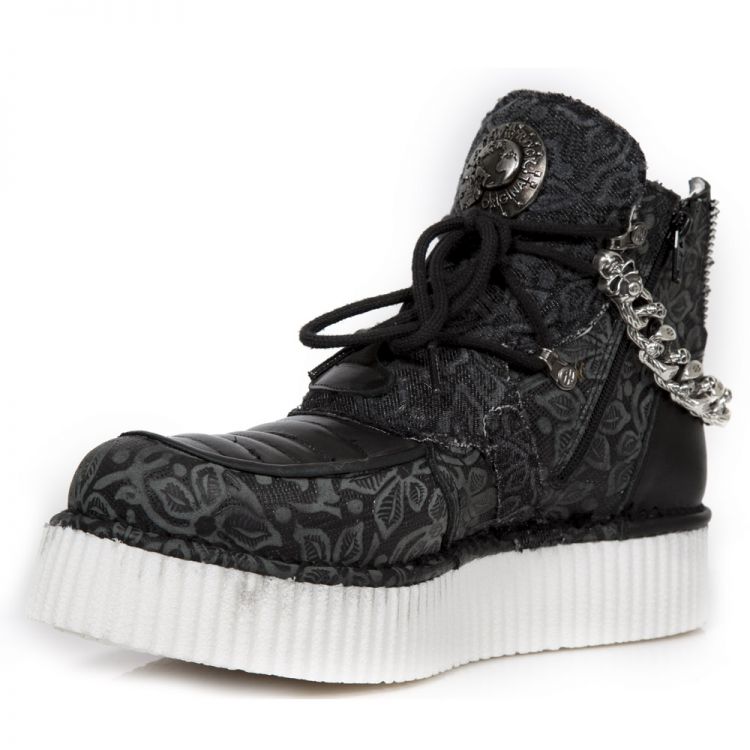 Кеды FLORAL NEGRO, CRUST NEGRO, FLORAL DENIM NEGRO, N New Rock M.CRP050-S1 Изображение 5