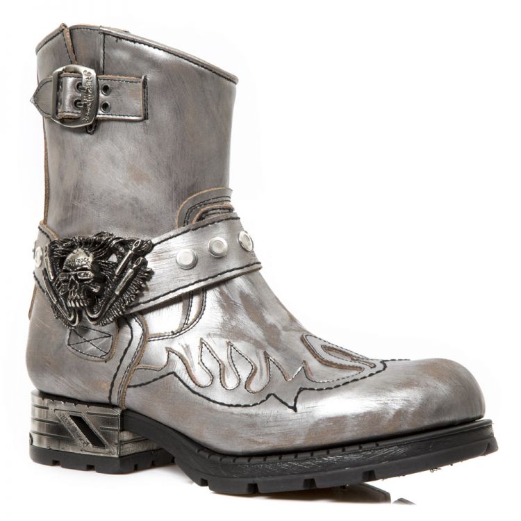  VINTAGE RASPADO ACERO VIVO ACERO MOTOROCK NEGRO New Rock M.MR041-C4  3