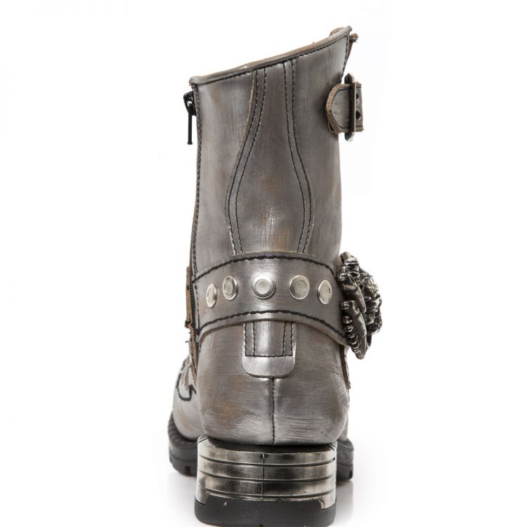  VINTAGE RASPADO ACERO VIVO ACERO MOTOROCK NEGRO New Rock M.MR041-C4  6