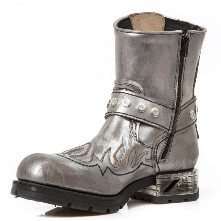  VINTAGE RASPADO ACERO VIVO ACERO MOTOROCK NEGRO New Rock M.MR041-C4  5