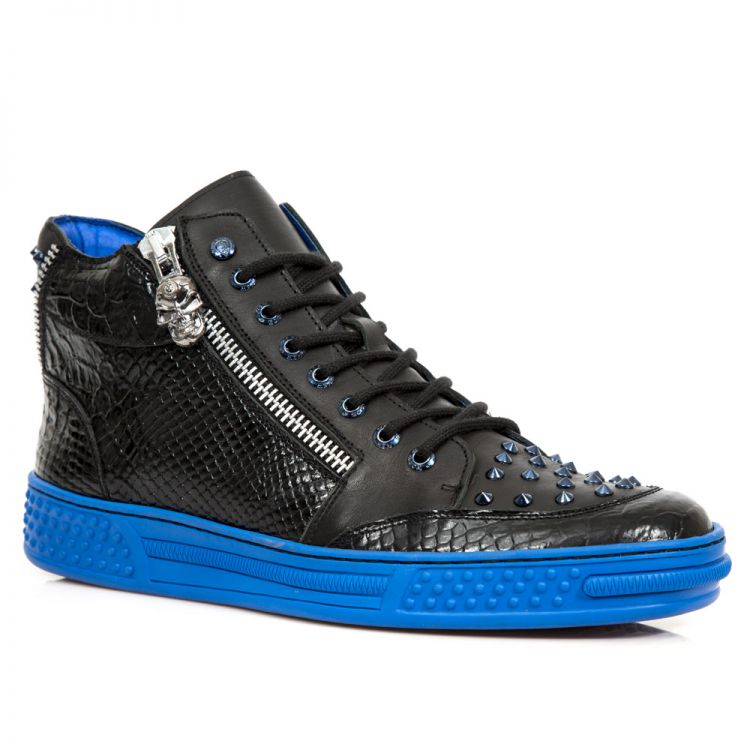  PITON LUX NEGRO, CRUST NEGRO, ELAST.AZUL, PISA AZUL, 20 DAYS SERVICE TIME New Rock M.PS039-C36  3