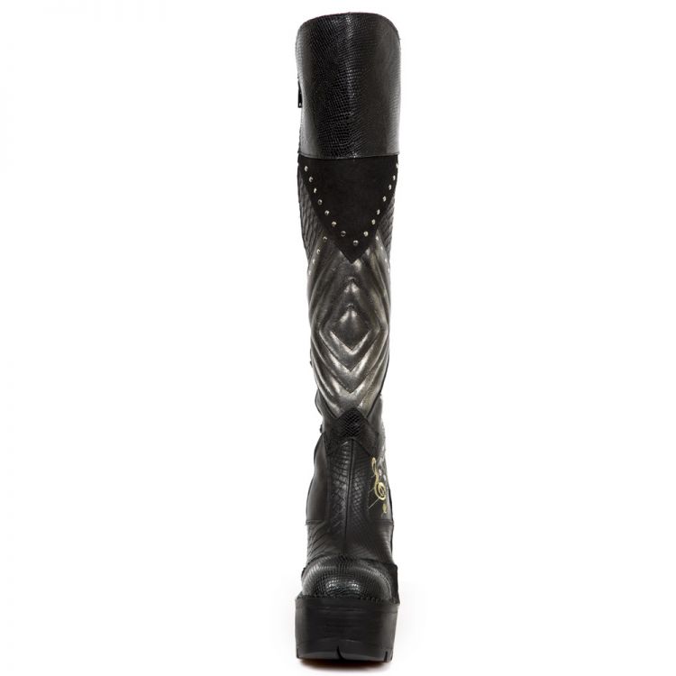  PITONE NEGRO FLORAL ANTE NEGRO PITON WILD NEGRO New Rock M.SEVE33-C1  3