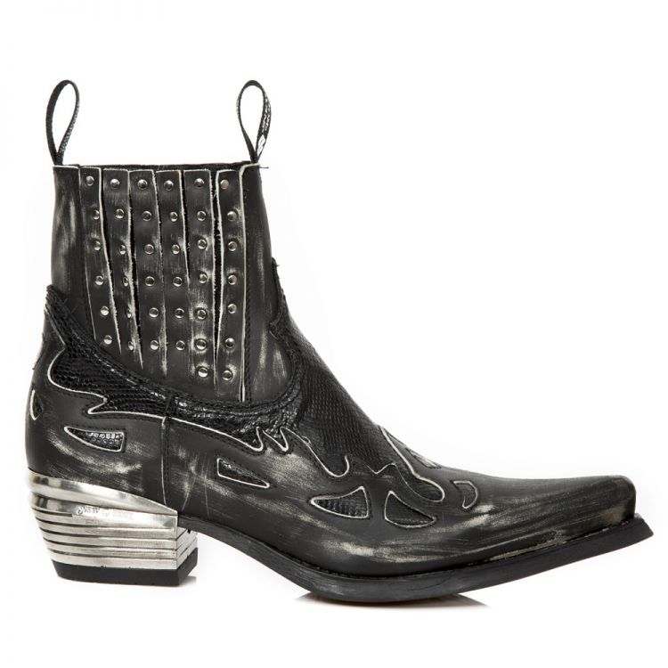  VINTAGE RASPADO NEGRO, PITONE NEGRO, WEST NEGRO New Rock M.WST047-S2  1
