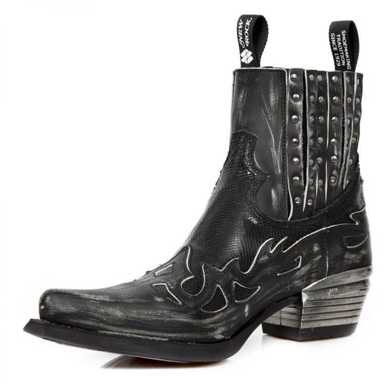  VINTAGE RASPADO NEGRO, PITONE NEGRO, WEST NEGRO New Rock M.WST047-S2  5