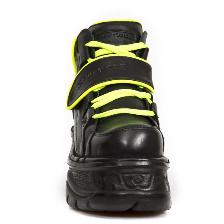  M.1077-S1 CRUST NEGRO, RIBETE FLUOR AMARILLO, TURBO NEGRO New Rock M.1077-S1  4