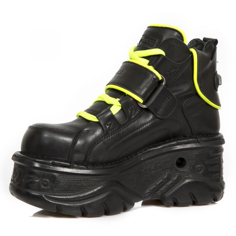  M.1077-S1 CRUST NEGRO, RIBETE FLUOR AMARILLO, TURBO NEGRO New Rock M.1077-S1  5