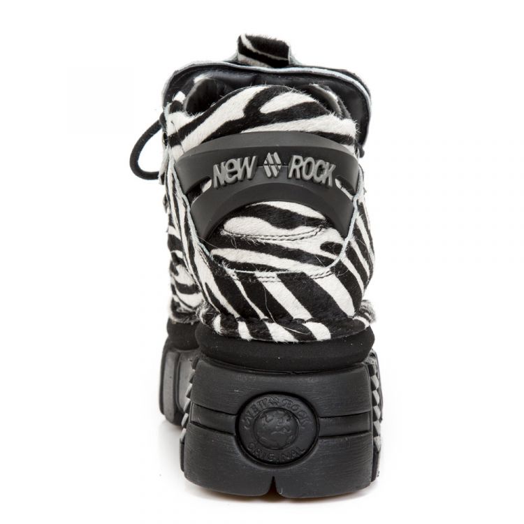  106-S31 PELO CEBRA NEGRO BLANCO, TOWER NEGRO LATERAL E-14 New Rock M.106-S31  5