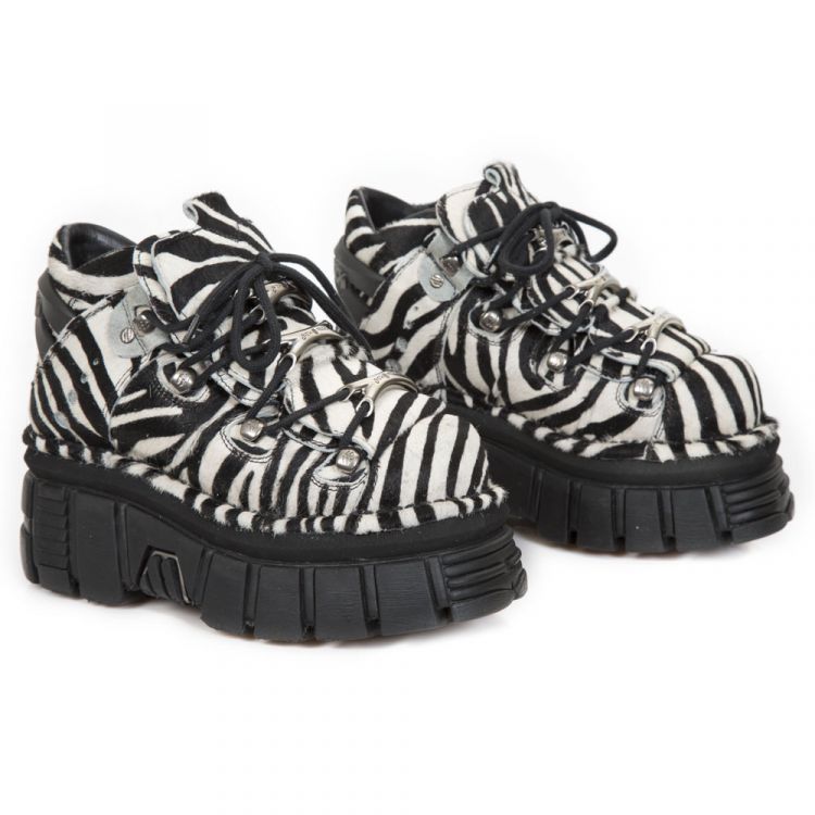  106-S31 PELO CEBRA NEGRO BLANCO, TOWER NEGRO LATERAL E-14 New Rock M.106-S31  8