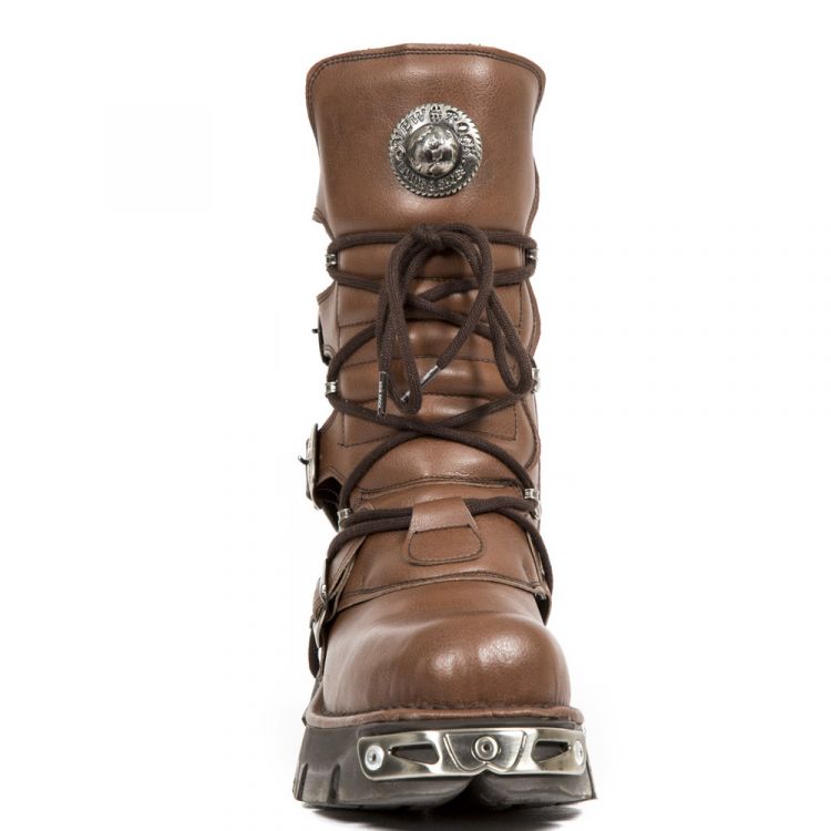  M.373-V5 VEGAN MICRO CUERO, REACTOR MARRON TOBERAS ORIFICIO New Rock M.373-V5  4