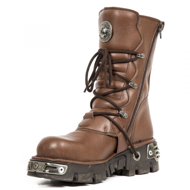  M.373-V5 VEGAN MICRO CUERO, REACTOR MARRON TOBERAS ORIFICIO New Rock M.373-V5  5
