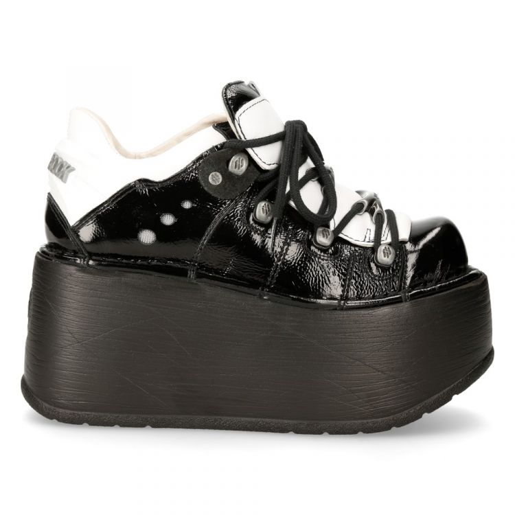  M-120N-S49 CHAROL ARRUGADO NEGRO, CHAROL ARRUGADO NEGRO, NAPA BLANCA, MARTE NEGRO New Rock M.120N-S49  2