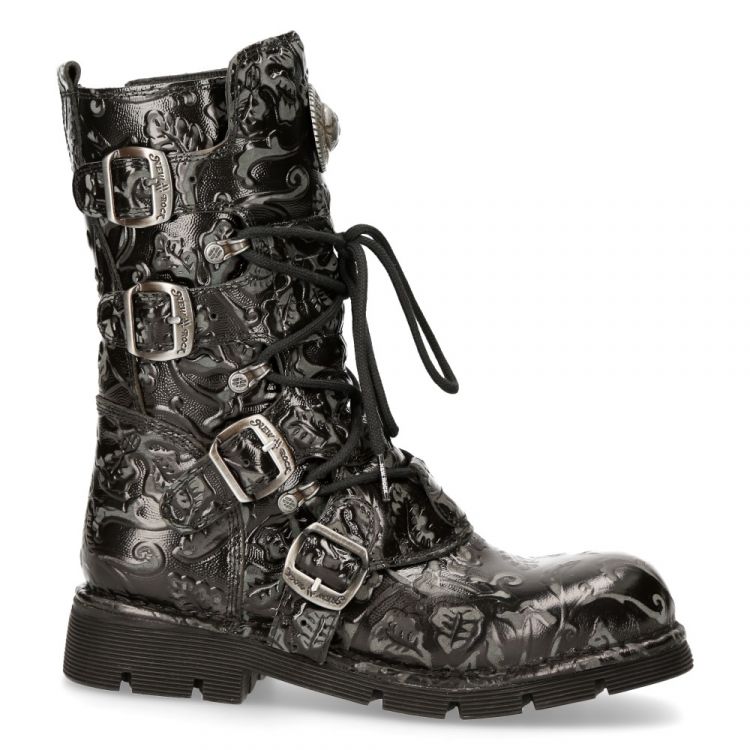  M.1473-R44 VINTAGE FLOWER NEGRO, PLANING NEGRO SIN New Rock M.1473-R44  2