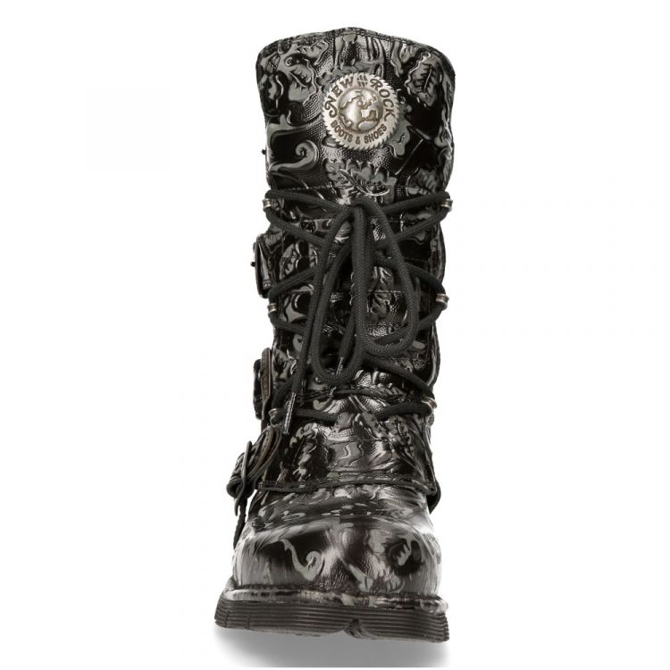  M.1473-R44 VINTAGE FLOWER NEGRO, PLANING NEGRO SIN New Rock M.1473-R44  4