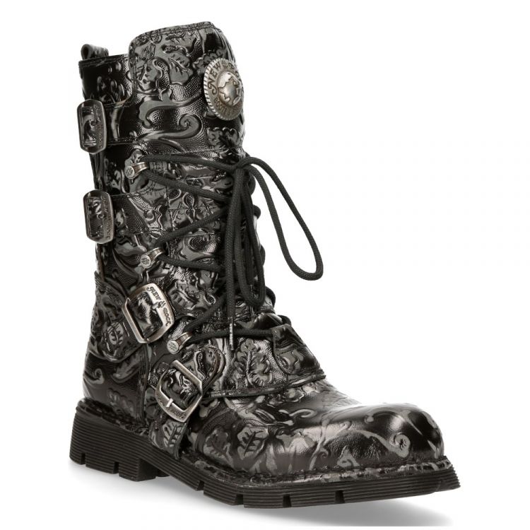  M.1473-R44 VINTAGE FLOWER NEGRO, PLANING NEGRO SIN New Rock M.1473-R44  3