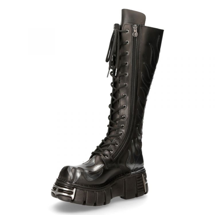  M.350-C1 CRUST NEGRO Y PULIK ACERO, TOWER NEGRO ACERO New Rock M.350-C1  5
