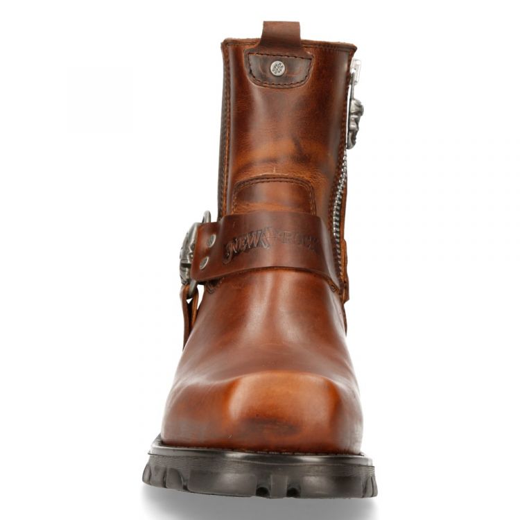  M-7605C-C3 ALASKA CUERO, MOTORCYCLE NEGRO New Rock M.7605C-C3  4
