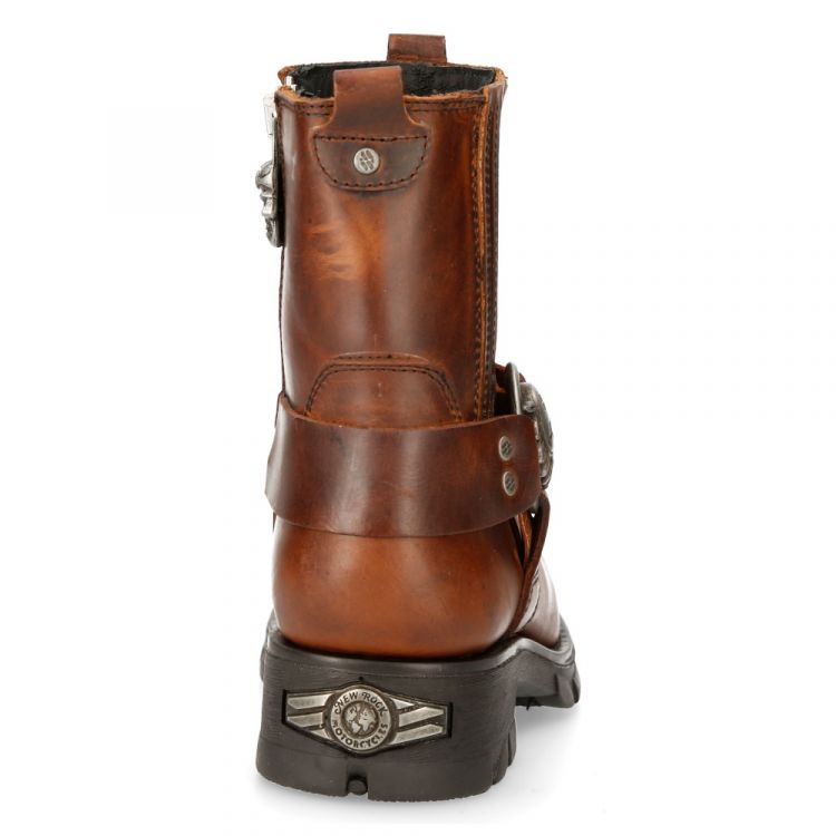  M-7605C-C3 ALASKA CUERO, MOTORCYCLE NEGRO New Rock M.7605C-C3  6