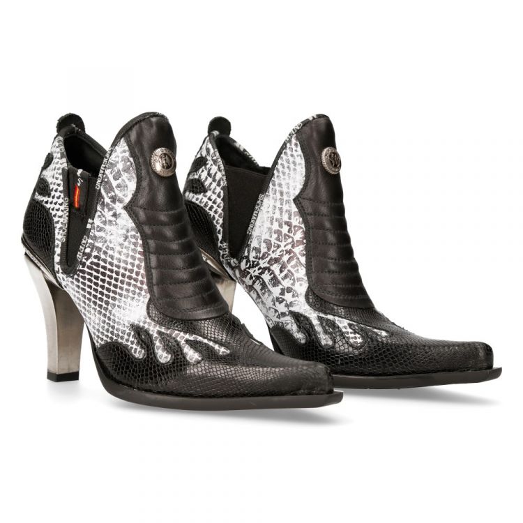  M-BULL020-C11 PITONE NEGRO, PITON BLANCO LUXOR NEGRO BULL NEGRO TACON KANSAS ACERO New Rock M.BULL020-C11  1