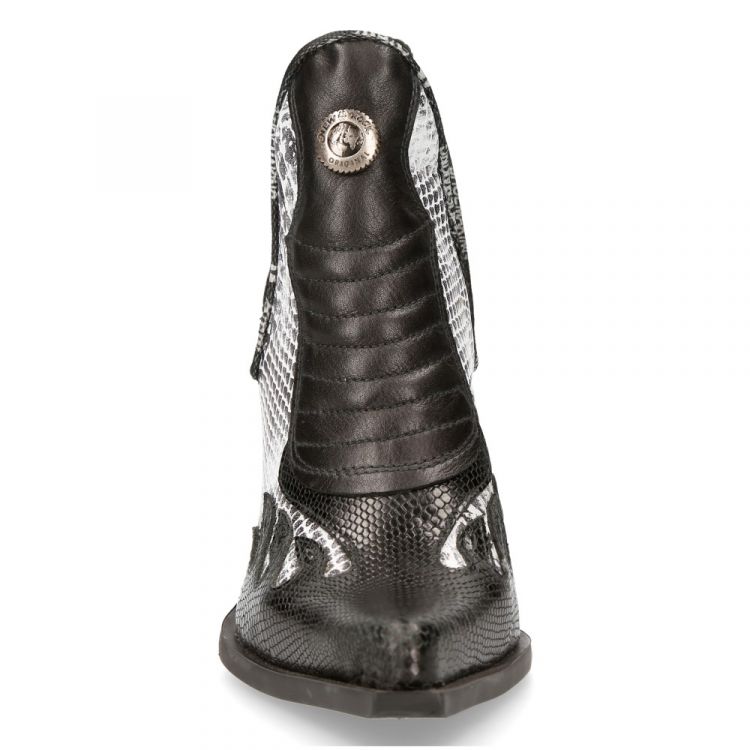  M-BULL020-C11 PITONE NEGRO, PITON BLANCO LUXOR NEGRO BULL NEGRO TACON KANSAS ACERO New Rock M.BULL020-C11  4