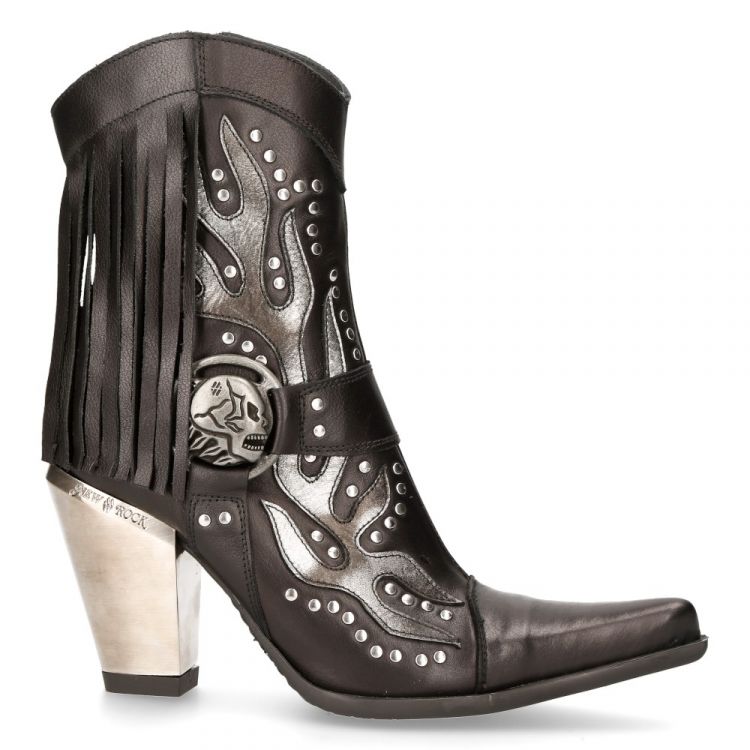  M-BULL024-C1 ITALI NEGRO, LUXOR NEGRO, BOX PLANE, BULL NEGRO TACON BULL ACERO New Rock M.BULL024-C1  2