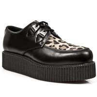 Ботинки NOMADA NEGRO, PELO LEOPARDO, CREPE NEGRO New Rock M.2411-C1 - маленькая картинка