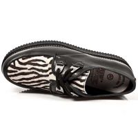 Ботинки NOMADA NEGRO, PELO CEBRA, CREPE NEGRO New Rock M.2411-C2 - маленькая картинка