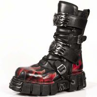  ITALI NEGRO PULIK FUEGO TOWER NEGRO ACERO ORIFICIO New Rock M.149-C1 -  