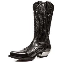 Сапоги NOMADA NEGRO, PITON NEGRO, WEST NEGRO ACERO T.ACER New Rock M.7921-C1 - маленькая картинка