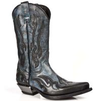 Сапоги BUFALO NEGRO ARCILLA JEANS WEST NEGRO ACERO T AC New Rock M.7921-C10 - маленькая картинка