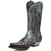 Сапоги BUFALO NEGRO ARCILLA JEANS WEST NEGRO ACERO T AC New Rock M.7921-C10 - маленькая картинка