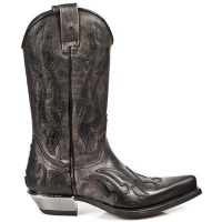  BUFALO NEGRO ARCILLA CUERO WEST NEGRO ACERO T ACE - 