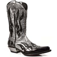 Сапоги NOMADA NEGRO, SERPIENTE ACERO-NEGRO, WEST NEGRO AC New Rock M.7921-C2 - маленькая картинка