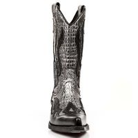 Сапоги NOMADA NEGRO, SERPIENTE ACERO-NEGRO, WEST NEGRO AC New Rock M.7921-C2 - маленькая картинка