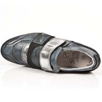 Туфли ARCILLA JEANS BOX PLANE ITALI NEGRO TPU NEGRO SNOB New Rock M.8401-C6 - маленькая картинка
