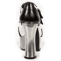 Туфли NOMADA NEGRO NAPA BLANCA PL DARK METAL ACERO T A New Rock M.DK020-C10 - маленькая картинка
