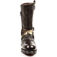 Сапоги BUFALO MARRON PULIK ORO MOTOROCK MARRON TACON ORO New Rock M.MR003-C2 - маленькая картинка