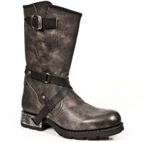 Сапоги ARCILLA CUERO ITALI NEGRO MOTOROCK NEGRO T ACERO New Rock M.MR003-C3 - маленькая картинка